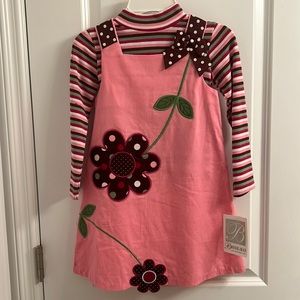 Bonnie Jean 2-Piece Dress Set Size 5 Girls